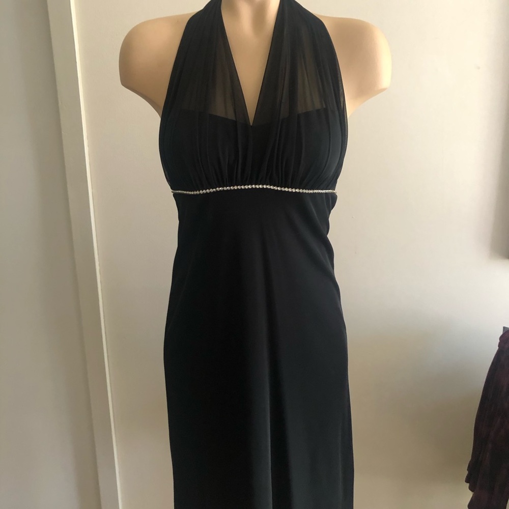 Black halter Party Dress